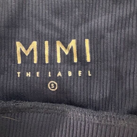 Mimi The Label Black Ribbed One Shoulder Swimsuit Top Size Small - Picture 7 of 7